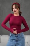 Parmak Geçirmeli Bisiklet Yaka Crop Body 350