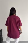 Taş İşlemeli Ayıcıklı T-Shirt  Oversize %100 Pamuk Penye 405
