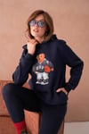 Teddy Bear Sweatshirt 3 İplik Şardonlu Ayıcıklı Yandan Cepli  111