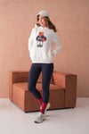 Teddy Bear Sweatshirt 3 İplik Şardonlu Ayıcıklı Yandan Cepli  111