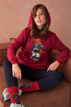 Teddy Bear Sweatshirt 3 İplik Şardonlu Ayıcıklı Yandan Cepli  111