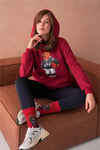 Teddy Bear Sweatshirt 3 İplik Şardonlu Ayıcıklı Yandan Cepli  111
