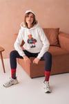 Teddy Bear Sweatshirt 3 İplik Şardonlu Ayıcıklı Yandan Cepli  111