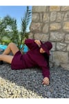 Triko İkili Takım - Yarım Boğazlı Kazak ve Etek İpek Pike Design Kadın Takım - 101