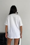 V Yaka Oversize T-Shirt %100 Pamuk Penye 099