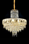 Ünal Aydınlatma | Niran Gold 60 cm Kristal Taşlı Modern Avize – Salon ve Yemek Odası