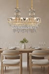 Ünal Aydınlatma | Niran Gold 80 cm Kristal Taşlı Modern Avize – Salon ve Yemek Odası