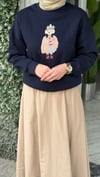 Ayıcıklı Sweatshirt Lacivert