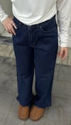 Geniş Paça Kot Pantolon Lacivert