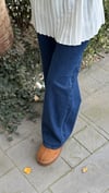 Geniş Paça Kot Pantolon Lacivert