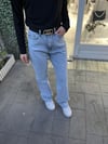 Taşlı Kot Pantolon Buz Mavisi