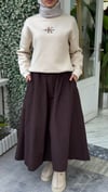 Yazılı Sweatshirt Bej