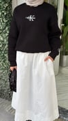 Yazılı Sweatshirt Siyah