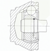 AKS KAFASI SAĞ İÇ VW MULTIVAN V 1.9/2.0 03-15, TRANSPORTER V 1.9/2.0 03-15 
