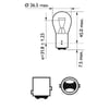 AMPUL 1016 12V 21/5W 