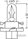 AMPUL 12V 1.5W PLS SOKETLI GOSTERGE - BEJ - 