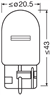 AMPUL 12V 93 SINYAL 21W DİPSİZ (TEK FLAMA) 