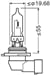 AMPUL 12V HB3 60W P20d 