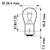 AMPUL 24 VOLT 101621 / 5 WATT [ ÇİFT DUY ] 1016 PARK -FREN
