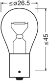 AMPUL 24 VOLT 93 [ SARI ] 21 WATT SİNYAL