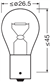 AMPUL 24 VOLT 93 [ TEK DUY ] 21 WATT STOP -SİNYAL