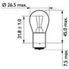 AMPUL 24 VOLT 93 [ TEK DUY ] 21 WATT STOP -SİNYAL