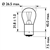 AMPUL 24 VOLT 93 [ TEK DUY ] 21 WATT STOP -SİNYAL