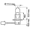 AMPUL 24V H3 70 WATT [ KABLOLU ] 