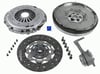 DEBRİYAJ SETİ BASKI+DİSK+RULMAN+ÇİFT KÜTLELİ VOLAN VW PASSAT (B7) 2.0 TDI CFFA-CFFB 10-14, PASSAT (B6) 2.0 TDI CBAA-CBAB-BWV-BKP-BMP-BMA 05-10, CADDY III 1.9 TDI BLS 08-10, SKODA SUPERB II 2.0 TDI BMP 08-10 