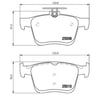 FREN BALATASI ARKA AUDI A3 1.2 TFSI 13-16, A3 1.4 TFSI / 1.8 TFSI 12-16, A3 2.0 TDI 13-16, VW GOLF VII 1.0 TSI 17 =>, GOLF VII 1.0 TSI 15 =>, GOLF VII 1.2 TSI 12 =>, GOLF VII 1.5 TSI 17 =>, GOLF VII 1.6 TDI 13 =>, GOLF VII VARIANT 1.2 TSI / 1.6 TDI 1