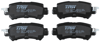 FREN BALATASI ARKA MAZDA CX-5 2.0 AWD 11-17, 2.0 11-17, 2.5 AWD 15-17, 2.2 D 12-17, 2.2 D AWD 12-17, 2.0 11-17 