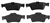 FREN BALATASI ARKA MERCEDES-BENZ E SERİSİ E 200 KOMPRESSOR 02-08, E 230 07-08, E 240-320 02-08, E 280-350 05-08, E 500 02-08, E 200-220-270-320 CDİ 02-08, E 280 CDİ 04-08 