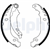 FREN BALATASI ARKA PABUÇLU RENAULT CLIO II 1.2 / 1.4 / 1.5 / 1.6 01-09, LOGAN I 1.4 / 1.6 07 =>, CLIO SYMBOL I 1.5 / 1.9 98-09, DACIA LOGAN 1.2 / 1.4 / 1.6 10 =>, SANDERO 1.5 / 1.6 08 => 