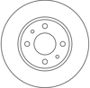 FREN DİSKİ ARKA 4 BİJON, BOYALI, 240 MM ALFA ROMEO 33 1.7 16V 90-94, 1.8 TD 90-94 