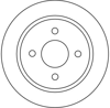 FREN DİSKİ ARKA 4 BİJON, BOYALI, 253 MM FORD SCORPİO I 2.5 TD 93-94 