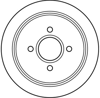 FREN DİSKİ ARKA 4 BİJON, BOYALI, 270 MM FORD ESCORT V 1.8 D 90-95 