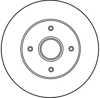 FREN DİSKİ ARKA 4 BİJON,BOYALI, 238 MM RENAULT CLIO I 1.8 90-98