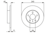 FREN DİSKİ ARKA 5 BİJON 240,5 MM ALFA ROMEO GTV 916 95-05 