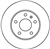 FREN DİSKİ ARKA 5 BİJON, BOYALI, 264 MM OPEL ASTRA G 2.0 Dİ 98-05, 2.0-1.8 16V 98-05 