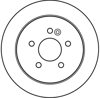 FREN DİSKİ ARKA 5 BİJON, BOYALI, 285 MM MERCEDES-BENZ M SERİSİ ML 230-430 98-05, ML 320 98-02, ML 270 CDİ 99-05 