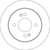 FREN DİSKİ ARKA BOYALI, 4 BİJON, 234 MM HYUNDAI İ10 1.0 11-17, 1.1-1.2 08-13, 1.1 CRDİ 08-11 