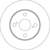 FREN DİSKİ ARKA BOYALI, 4 BİJON, 240 MM TOYOTA COROLLA 1.4 16V 00-01 