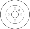 FREN DİSKİ ARKA BOYALI, 4 BİJON, 240 MM OPEL CORSA C 1.4-1.8 00-09 