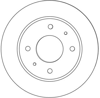 FREN DİSKİ ARKA BOYALI, 4 BİJON, 250 MM MITSUBISHI COLT VI 1.1-1.3-1.5 04-12, 1.5 Dİ-D 04-12, 1.5 CZT 05-12 