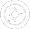 FREN DİSKİ ARKA BOYALI, 4 BİJON, 279 MM TOYOTA COROLLA 2.0 D-4D 02-07 