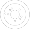 FREN DİSKİ ARKA BOYALI, 5 BİJON, 262 MM HYUNDAI TUSCAN 2.0 04=>, 2.0 CRDİ 04-10 