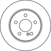 FREN DİSKİ ARKA BOYALI, 5 BİJON, 278 MM MERCEDES-BENZ C SERİSİ C 180 KOMPRESSOR 07-14, C 180 CGİ 07-14, C 200 CDİ 07-14 