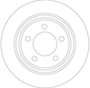 FREN DİSKİ ARKA BOYALI, 5 BİJON, 280 MM MAZDA 3 2.0 03-09 