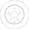 FREN DİSKİ ARKA BOYALI, 5 BİJON, 281 MM TOYOTA RAV 4 III 2.2 D 08-13 