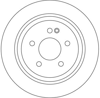 FREN DİSKİ ARKA BOYALI, 5 BİJON, 296 MM MERCEDES-BENZ VİTO 109 CDİ 03=> 